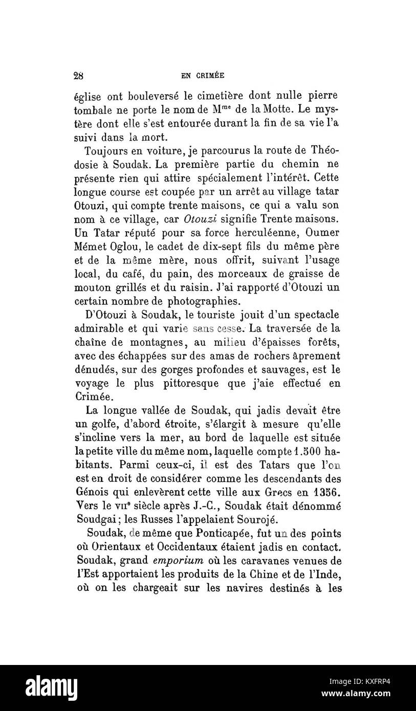 1906. Baye, en Crimée. La RSL Страница (27) 25698806463 Banque D'Images