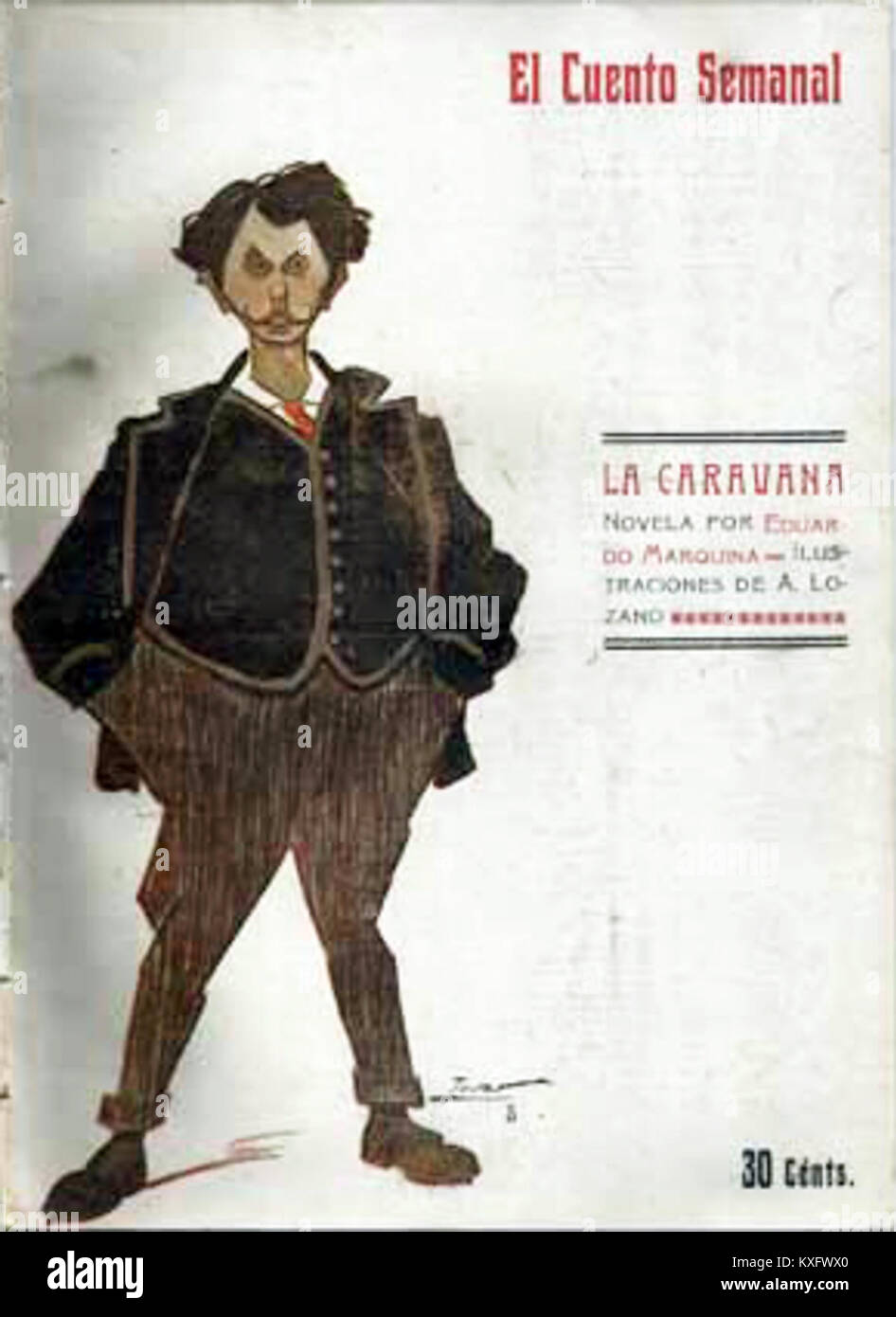 1907, El Cuento Semanal, la Caravana, Eduardo Marquina, Tovar Banque D'Images