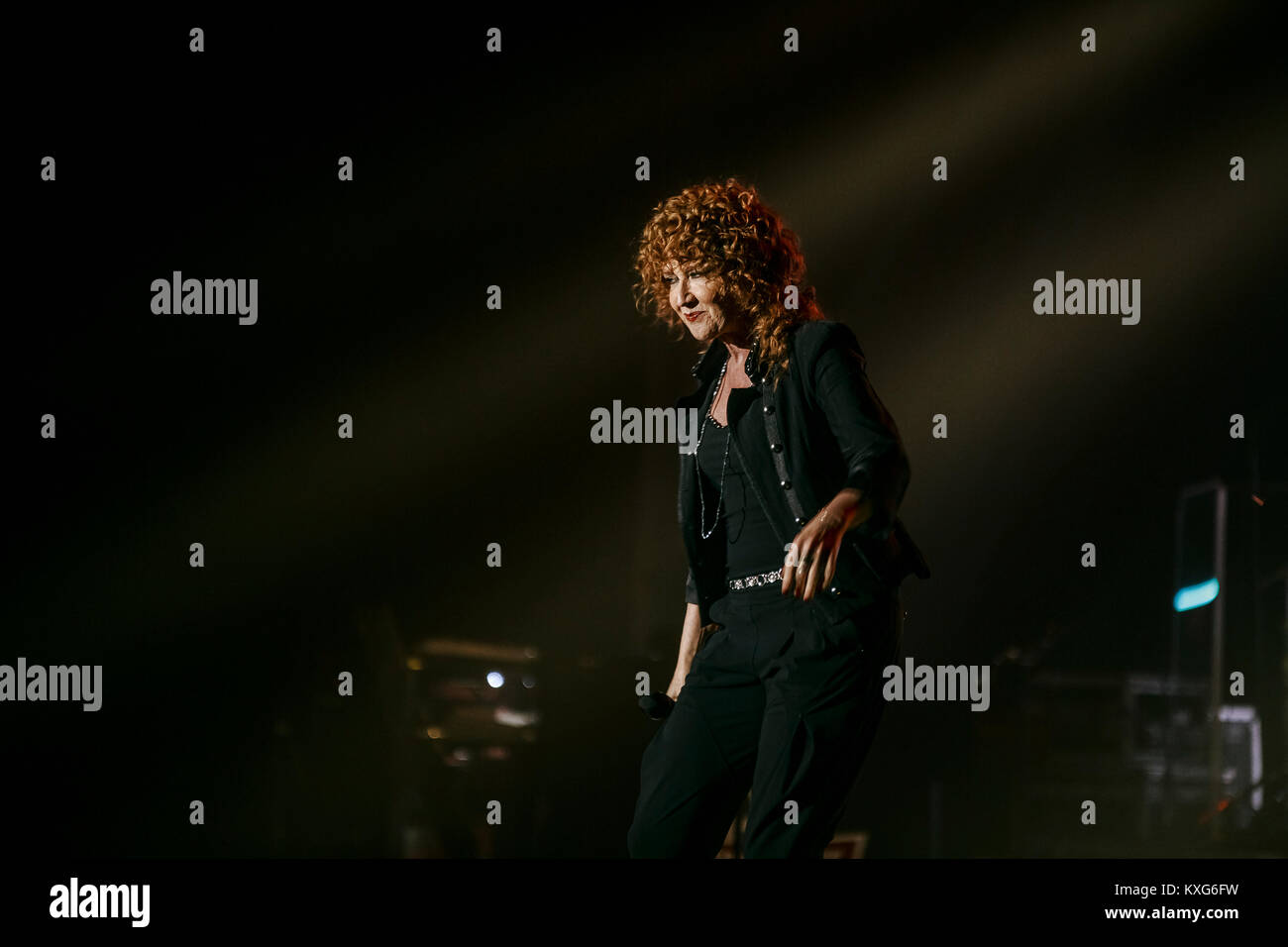 Bologne, Teatro Euroauditorium 09.01.2018. Fiorella Mannoia effectuant en tournée Il Combattente Luigi Rizzo Crédit/Alamy Live News Banque D'Images