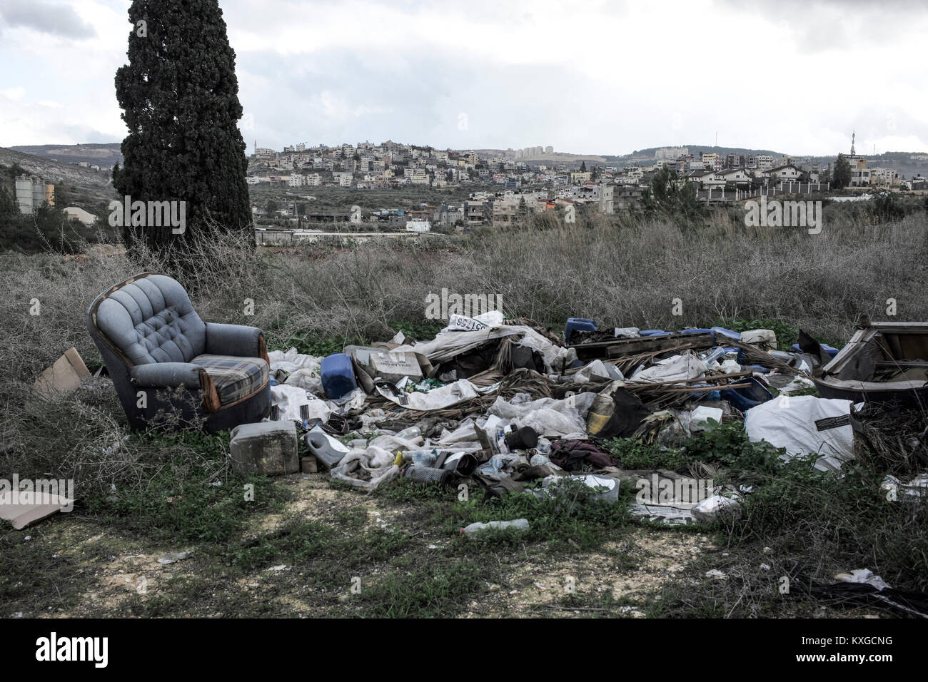 Israël. 09Th Jan, 2018. Vue sur Kafr Kanna, Israël le 29.12.2017 par Wiktor Dabkowski | Conditions de crédit dans le monde entier : dpa/Alamy Live News Banque D'Images