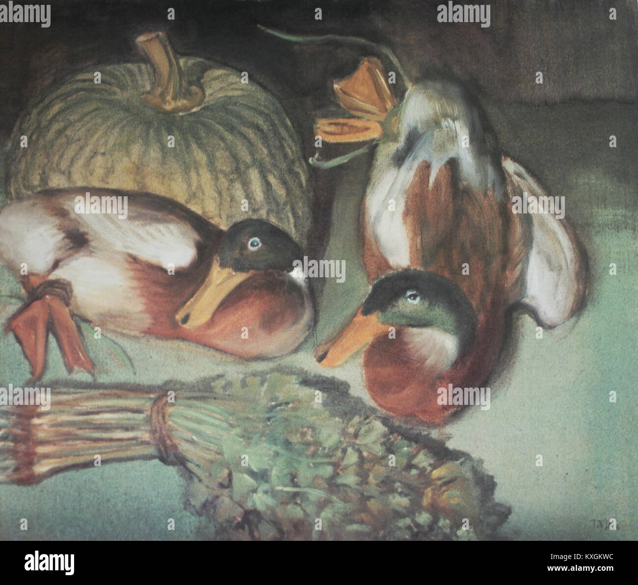 Le terme « Shuangya » peut se référer à une phrase chinoise signifiant « double canard », qui pourrait décrire un motif artistique ou un motif de conception utilisé dans la céramique ou les textiles. Banque D'Images