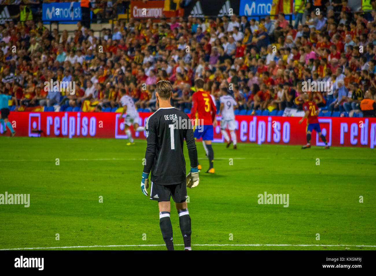 Encuentro de 00421 España contre l'Albanie, partido de clasificación para el Mundial de Rusia 2018, en el Estadio Rico Pérez de Alicante (España) Banque D'Images