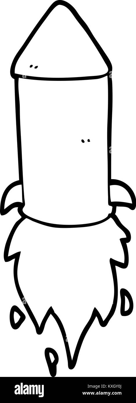 fusée de dessin animé Illustration de Vecteur