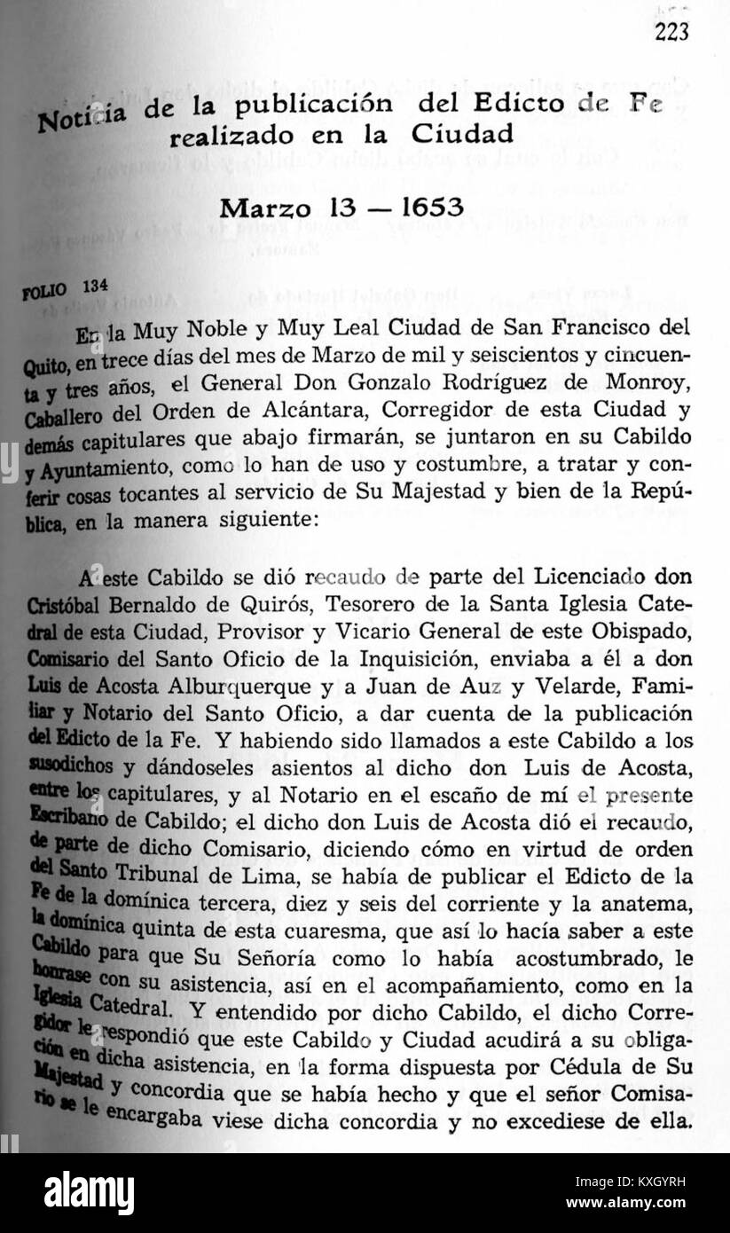 Une page de ACCQUITO, un document historique daté de 1650-1657, détaillant les structures économiques et sociales du XVIIe siècle, avec des entrées documentant le commerce, la gouvernance et les figures notables de l'époque. Banque D'Images