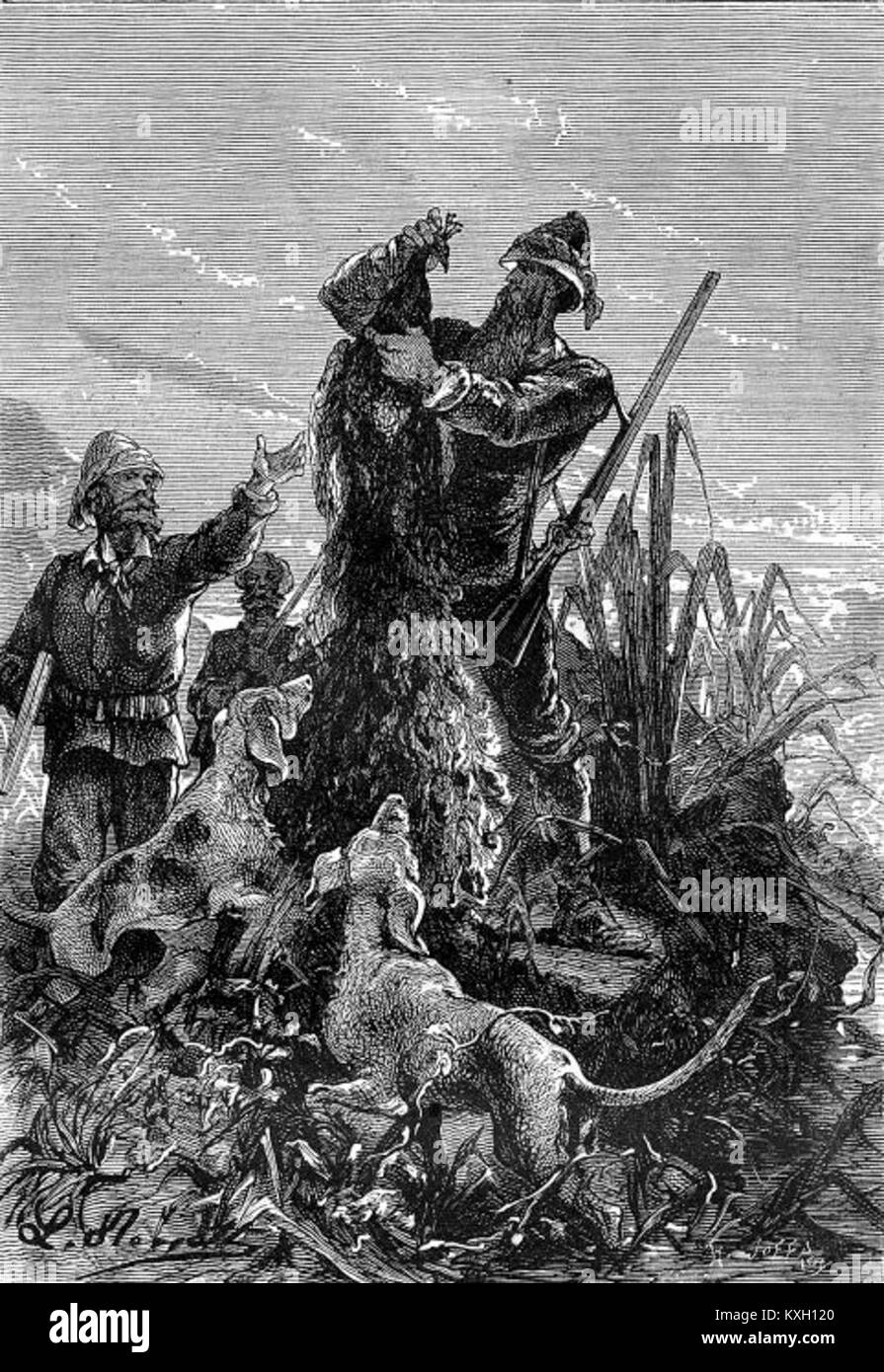 L'illustration de couverture de 'la Maison de la vapeur' par Léon Benett représente une machine à vapeur de l'époque victorienne, mettant en évidence des thèmes technologiques et industriels. Banque D'Images