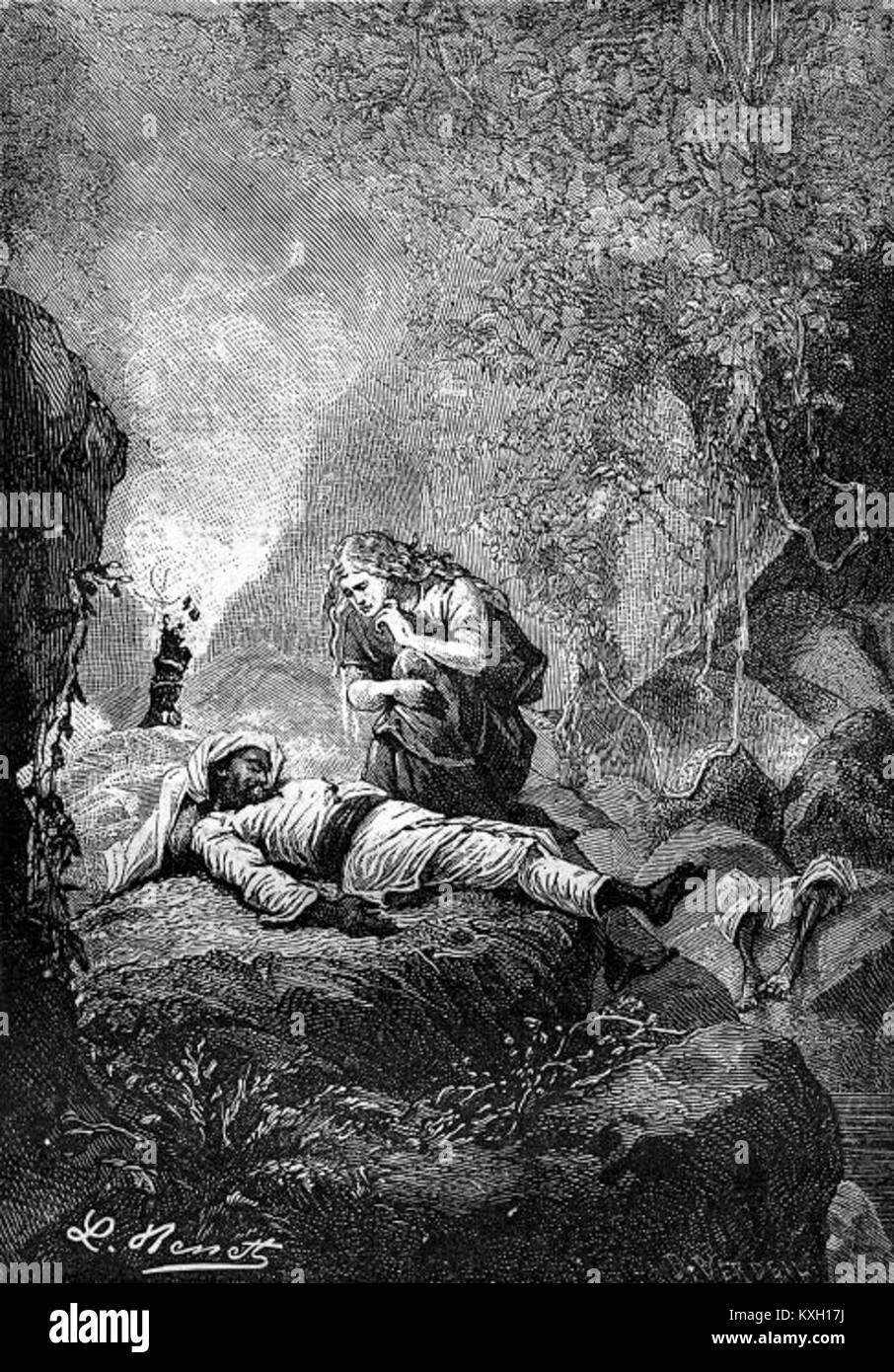 L'illustration de Léon Benett de la Steam House représente des machines à vapeur et des éléments architecturaux, reflétant la technologie et l'ingénierie de l'époque victorienne. Banque D'Images