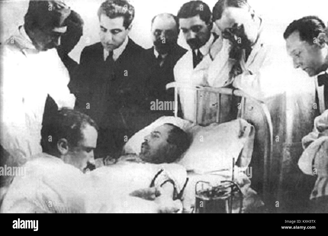 Dr Luis Agote a réalisé la première transfusion sanguine réussie avec des anticoagulants en Argentine, en 1914, une avancée médicale majeure. Banque D'Images