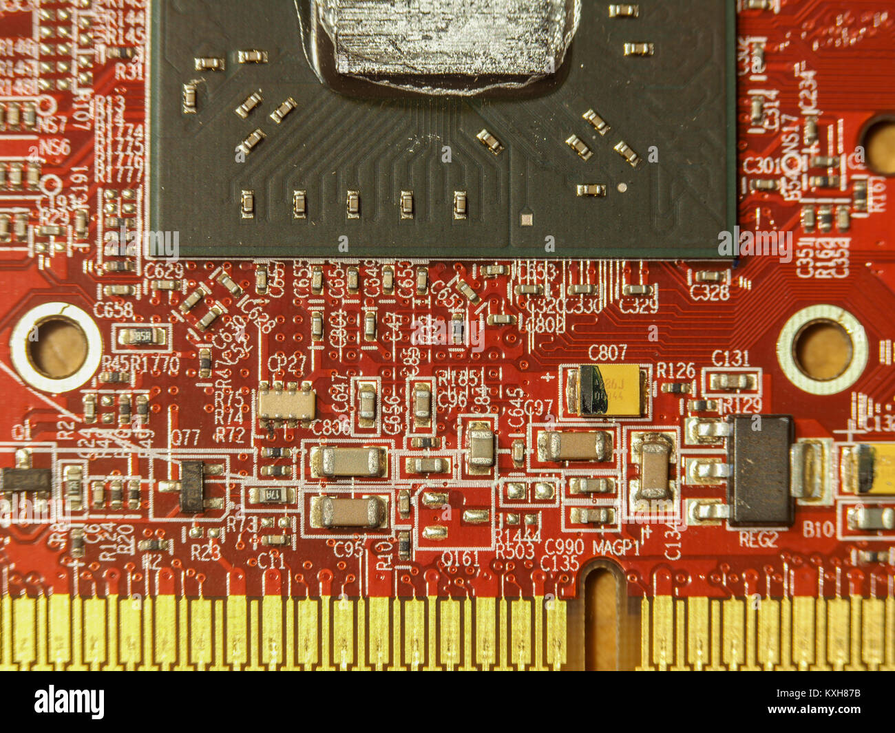 Circuit Electronique Informatique Banque D'Images
