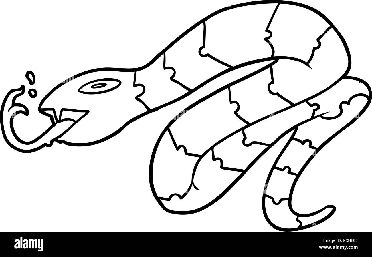 Dessin De Serpent En Culeur Banque d'images noir et blanc - Alamy