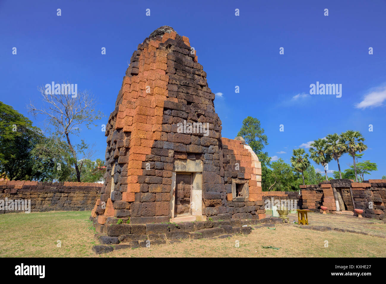 Prang Ku ou Prasat Nong Nong(Ku Ku) Château de Roi-et province,Thailand Banque D'Images