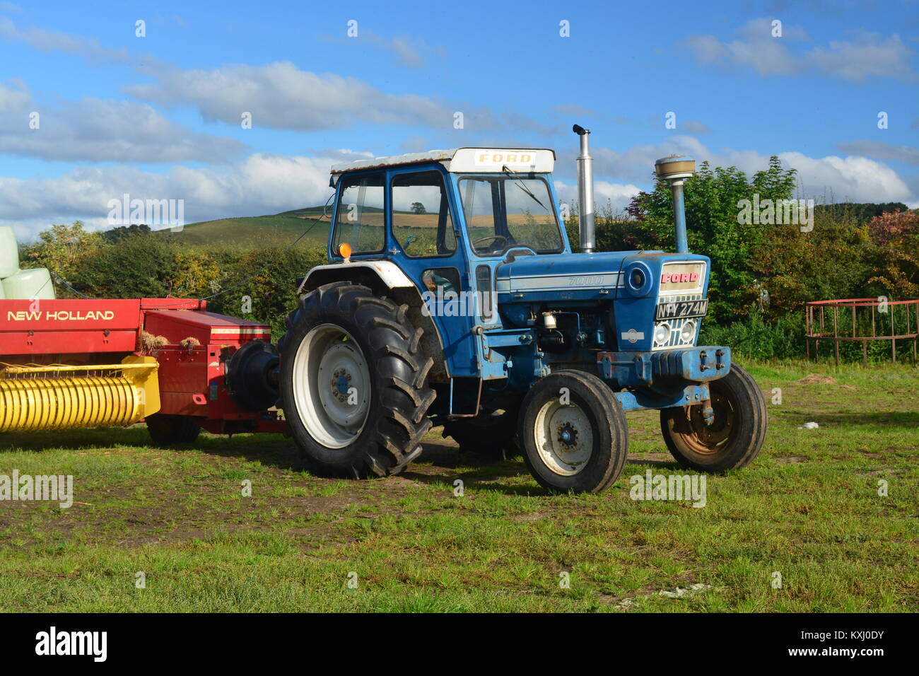 Tracteur Ford 7000 Banque D'Images