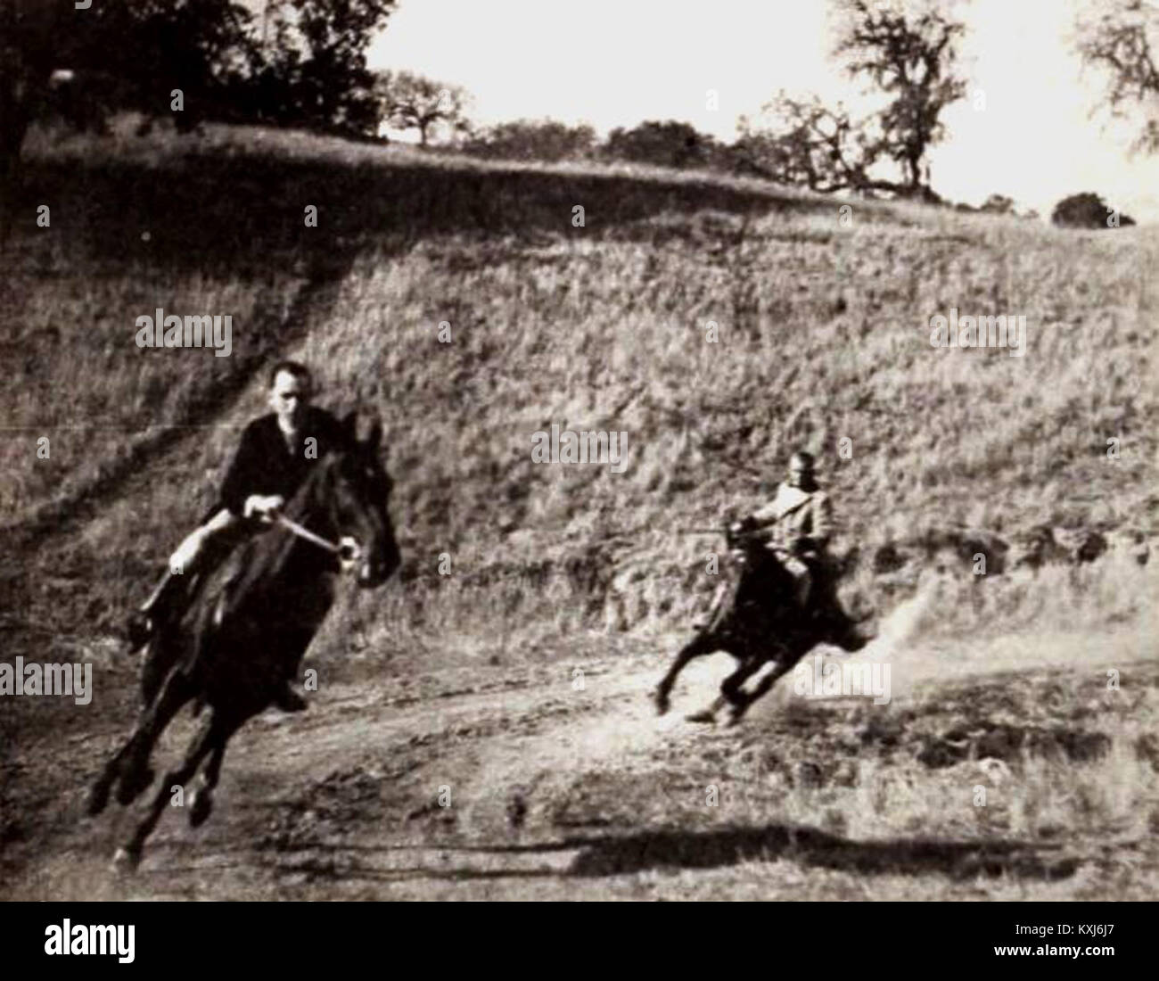 Toujours du film muet de 1921 Black Beauty, basé sur le roman d’Anna Sewell. L'adaptation cinématographique suit la vie d'un cheval à travers divers propriétaires, reflétant les thèmes de la compassion et du bien-être animal dans les débuts du cinéma. Banque D'Images