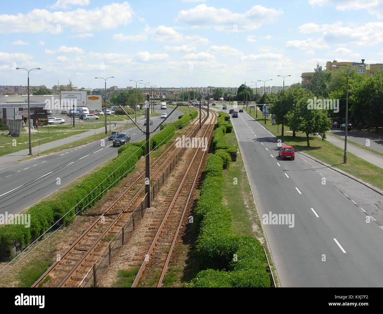 Photographie du club de football Al WP dans le quartier de Bydgoszcz-Wyżyny, Pologne, montrant des joueurs en match ou en club dans un contexte de ligue polonaise ou de football amateur. Banque D'Images