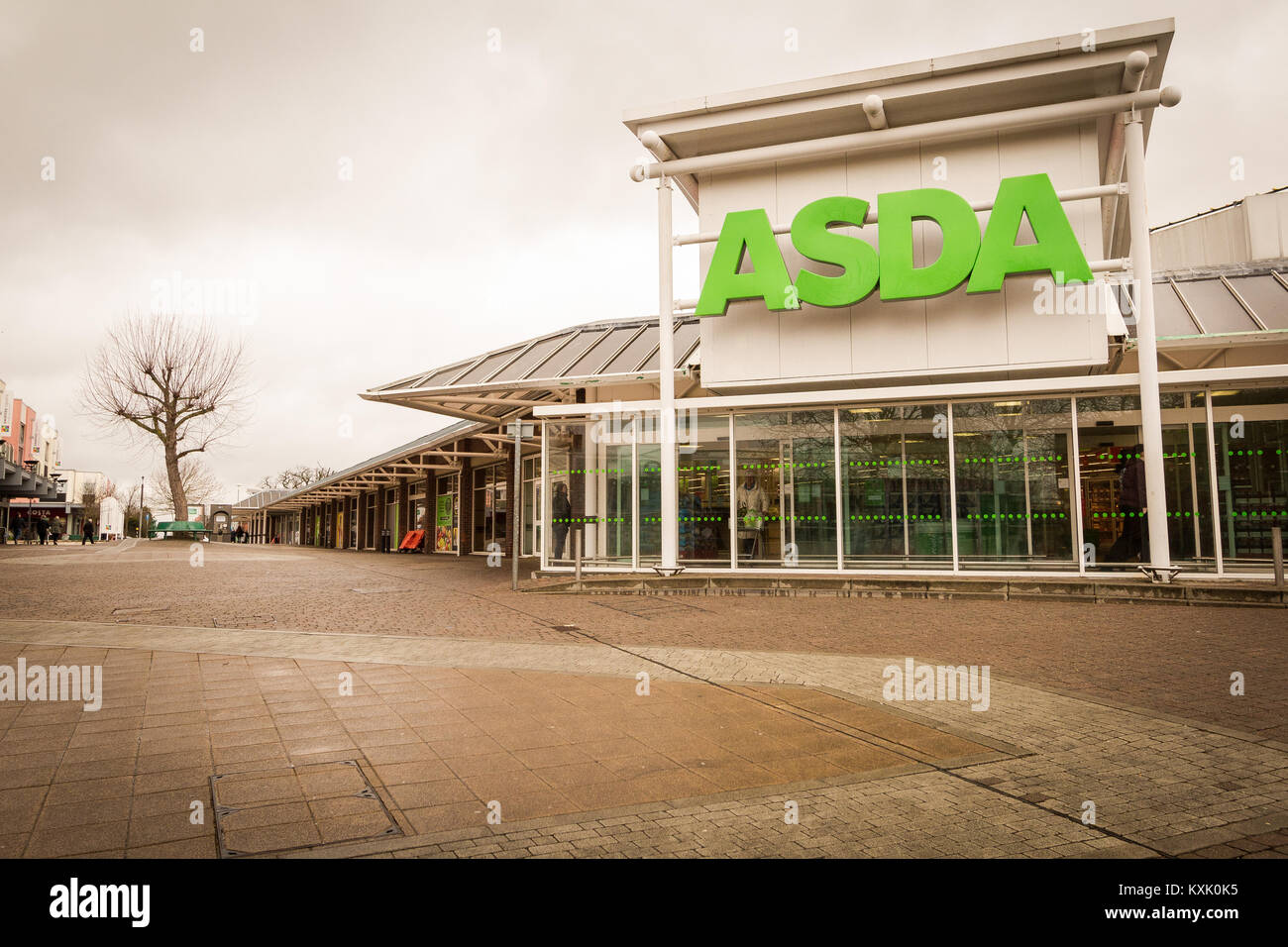 Supermarché ASDA, Swanley Square Shopping Centre, Kent UK 2016 Banque D'Images
