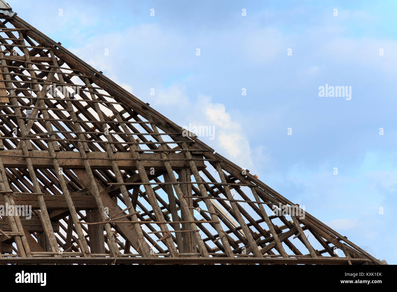 Close up of farm sans toit tuiles dans Groningen, l'Neherlands, Europe Banque D'Images