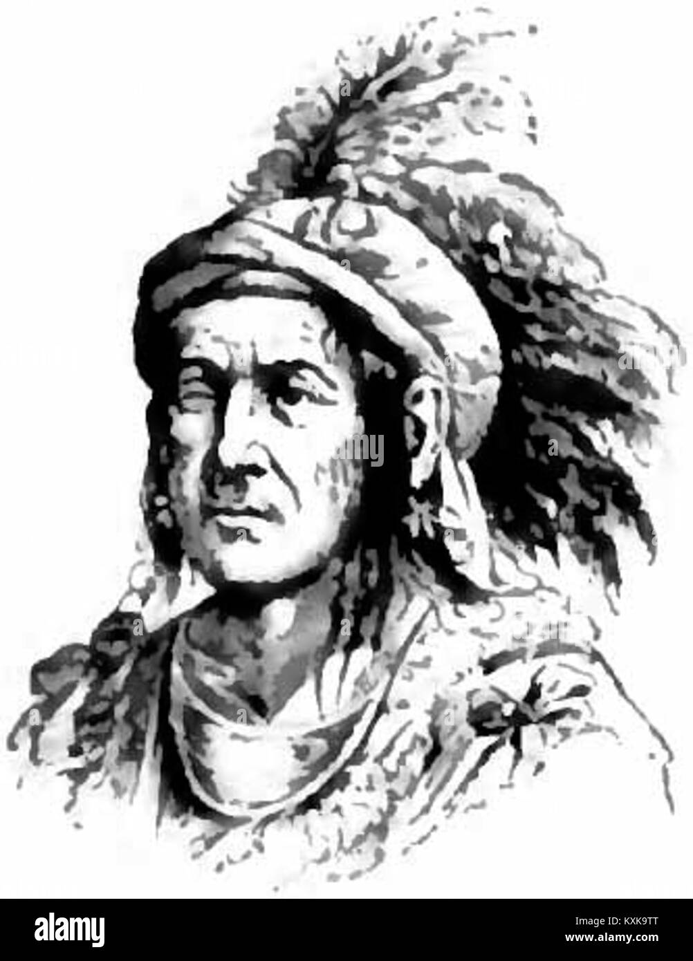 Entrée de l'Encyclopédie sur Ellskwatawa, un leader amérindien, fournissant un contexte historique sur sa vie, son leadership et son influence en Amérique du Nord. Banque D'Images