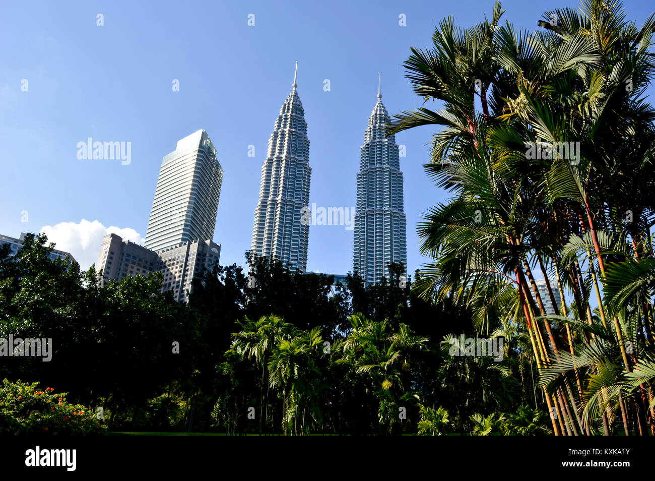 Les Tours Petronas à Kuala Lumpur en Asie du sud-est Banque D'Images