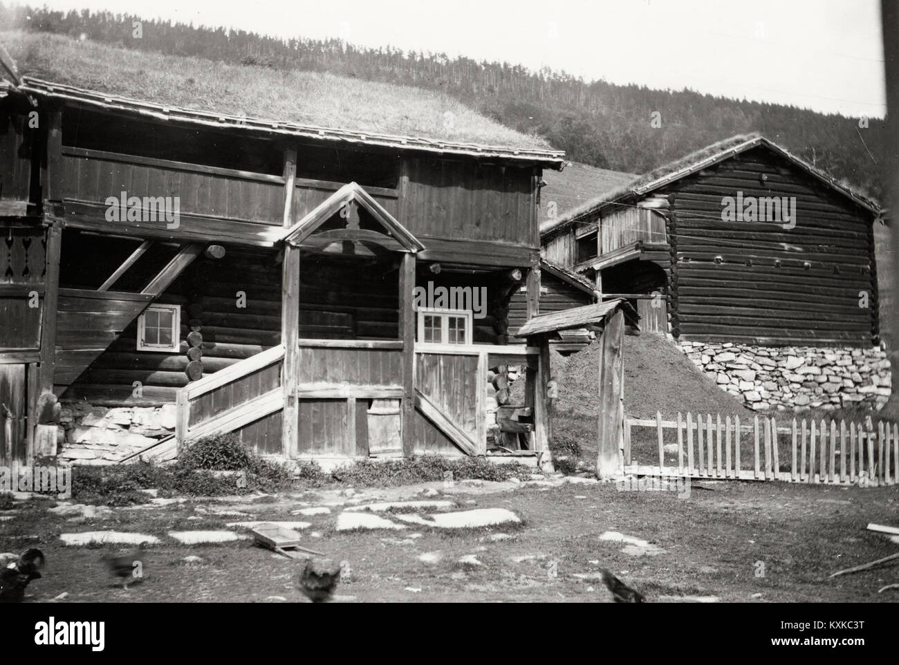 Cette image de la Riksantikvaren (Direction norvégienne du patrimoine culturel) montre Bjølstad à Oppland, Norvège, documentant l’importance historique et culturelle de la zone dans le registre du patrimoine national norvégien. Banque D'Images