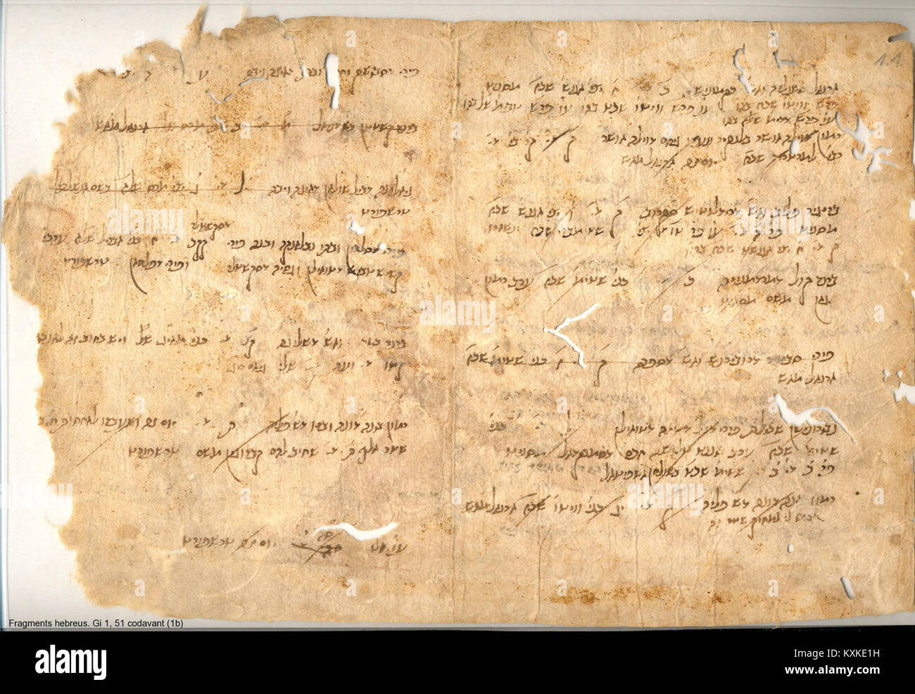 Document historique décrivant l'établissement ou la présence d'un prêteur juif à Maçanet de la Selva, illustrant des aspects de la vie économique et sociale locale. Banque D'Images