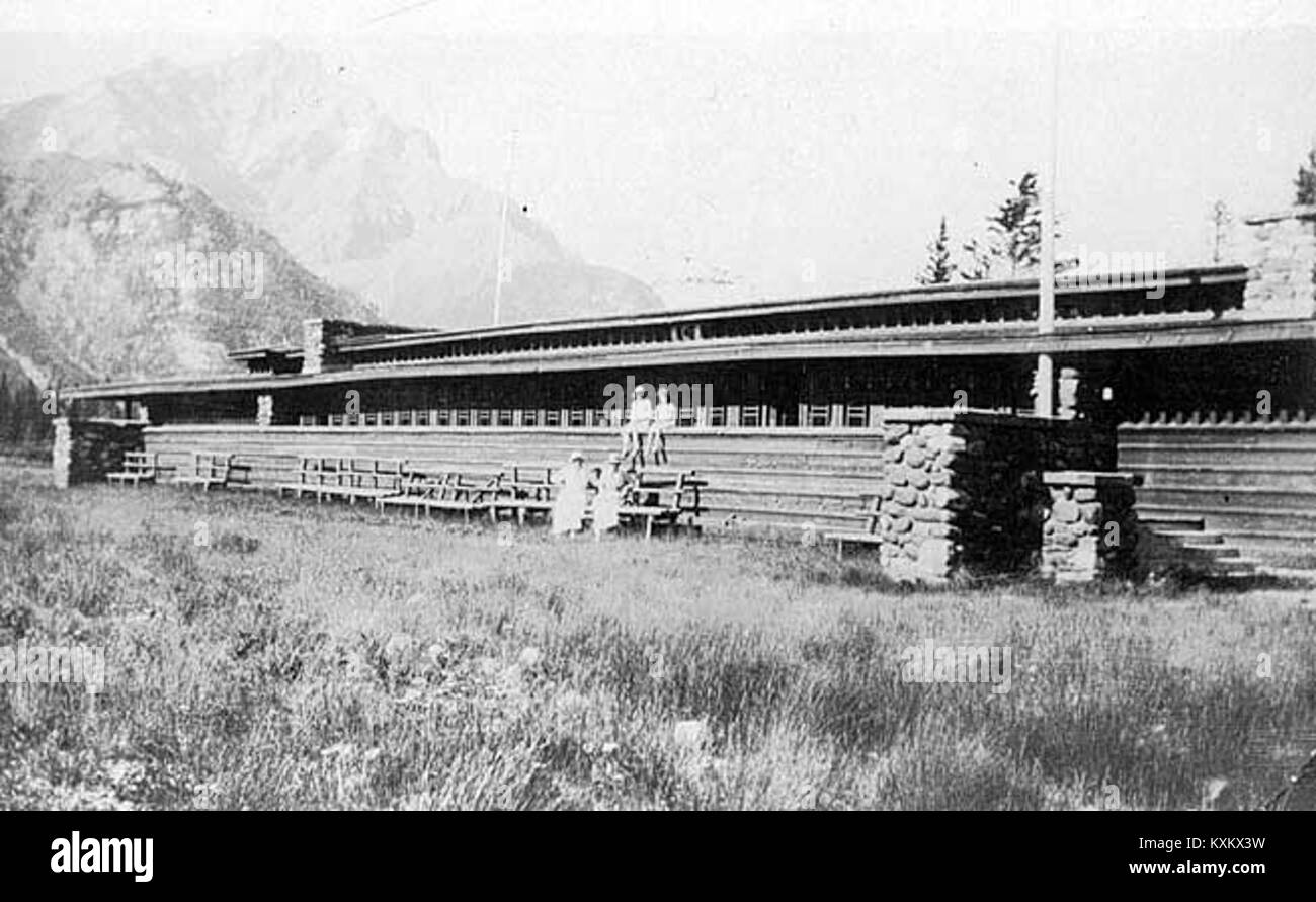 Banff National Park pavilion, vers 1920 Banque D'Images