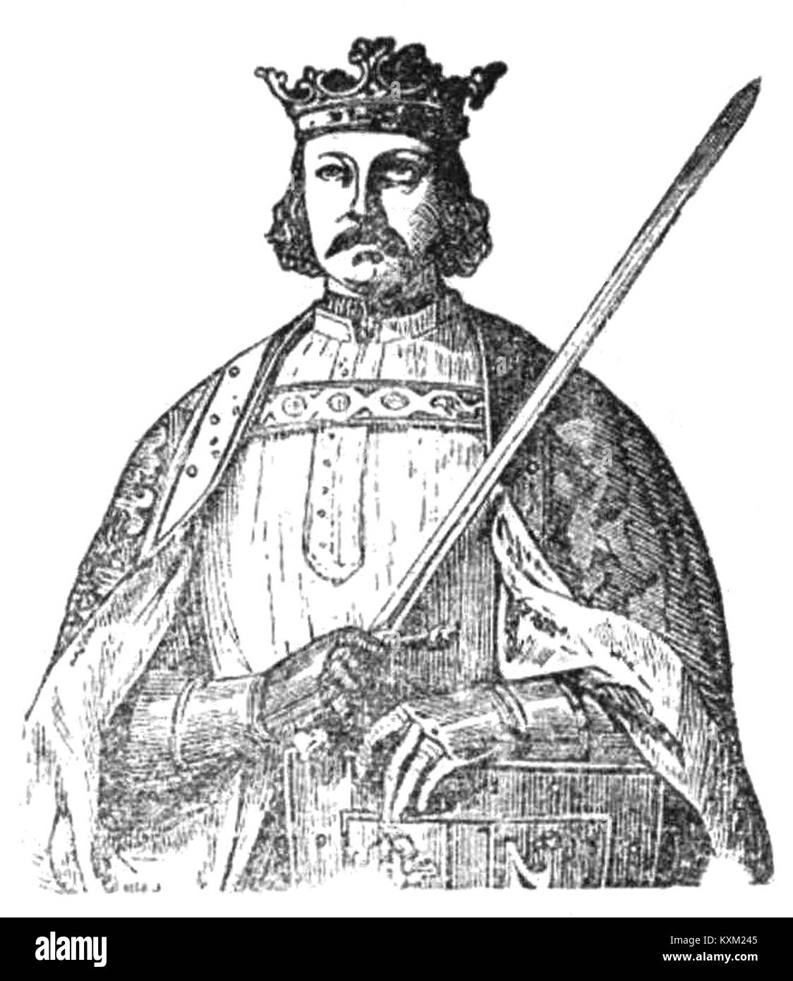 Cette référence se rapporte à Władysław Łokietek, un monarque polonais historique qui a régné au XIVe siècle, reconnu pour avoir unifié la Pologne et établi l'autorité royale. Banque D'Images