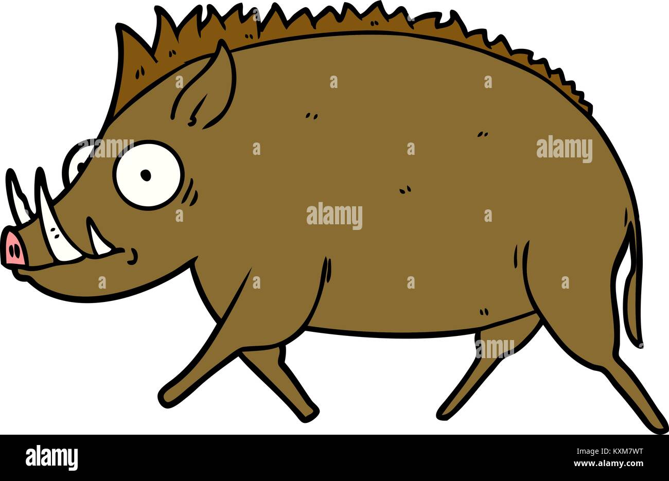 Sanglier Dessin Anime Image Vectorielle Stock Alamy