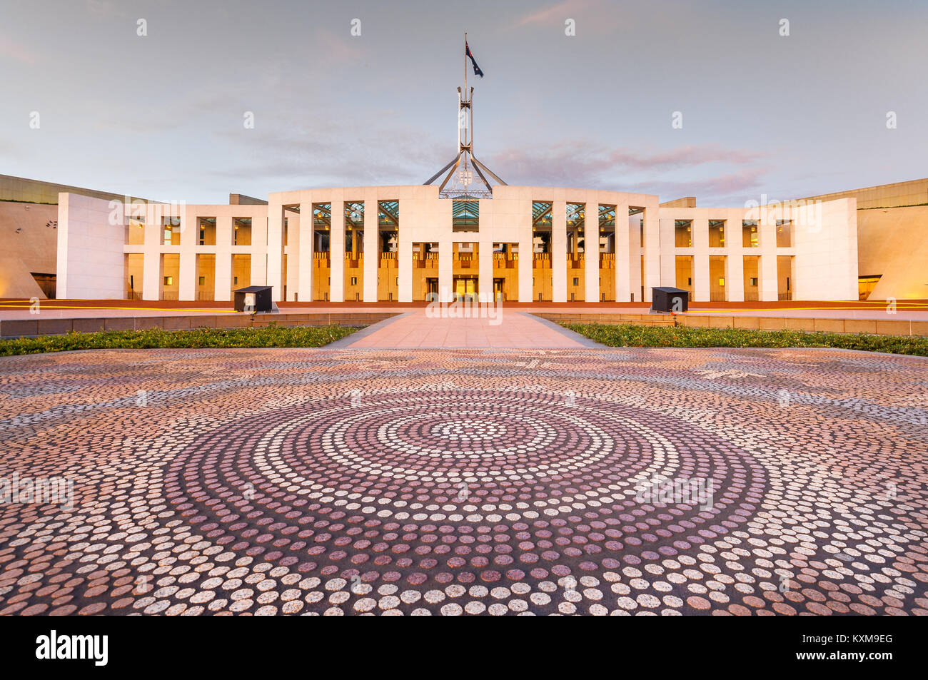 Chambre du Parlement à Canberra. Banque D'Images