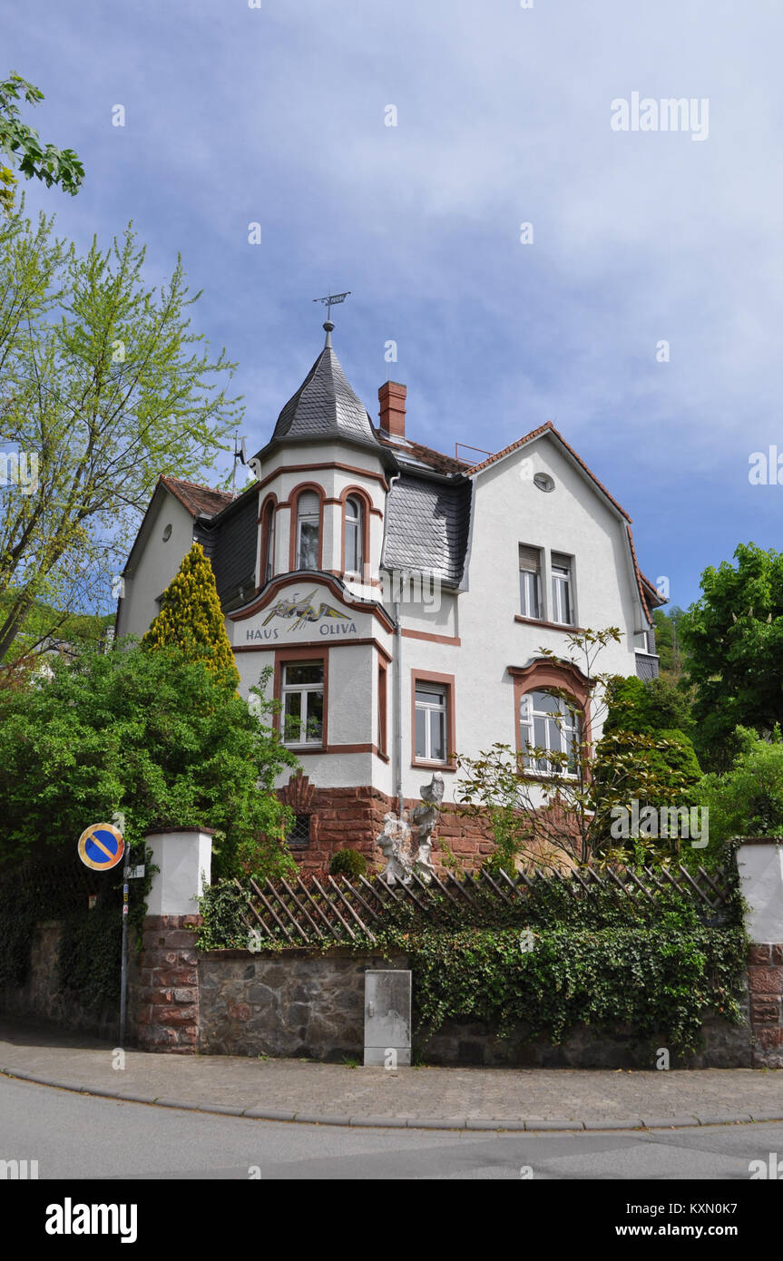 Jahnstraße 11 à Auerbach, Allemagne, est un bâtiment d'intérêt historique. La structure est reconnue pour ses caractéristiques architecturales et sa place dans le paysage urbain local. Banque D'Images