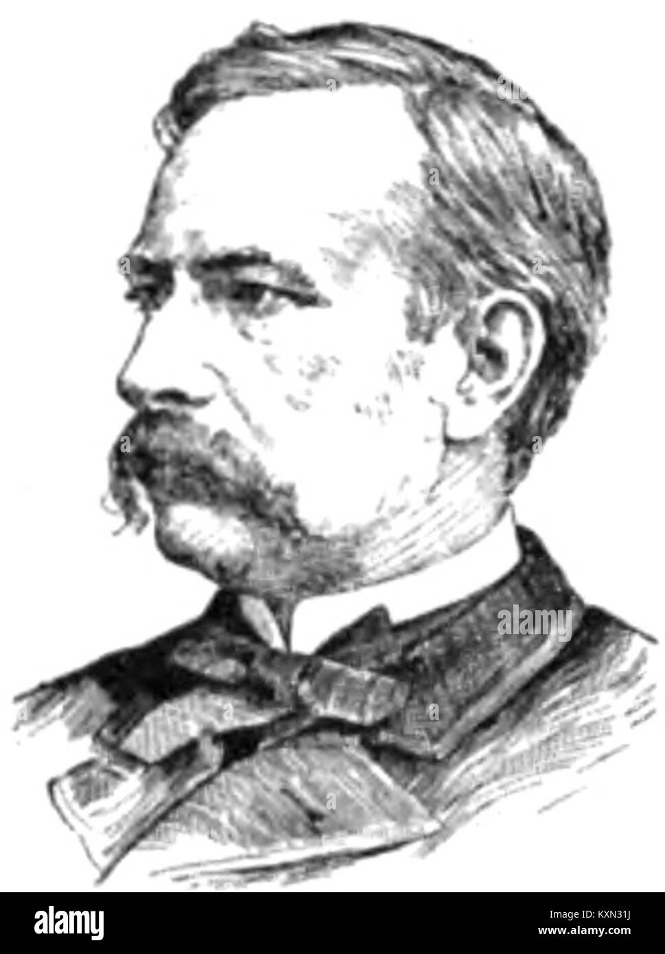 Joseph Benson Foraker était un homme politique et avocat américain qui a servi comme gouverneur de l'Ohio de 1886 à 1890, documenté dans des documents historiques décrivant sa carrière et sa fonction publique. Banque D'Images