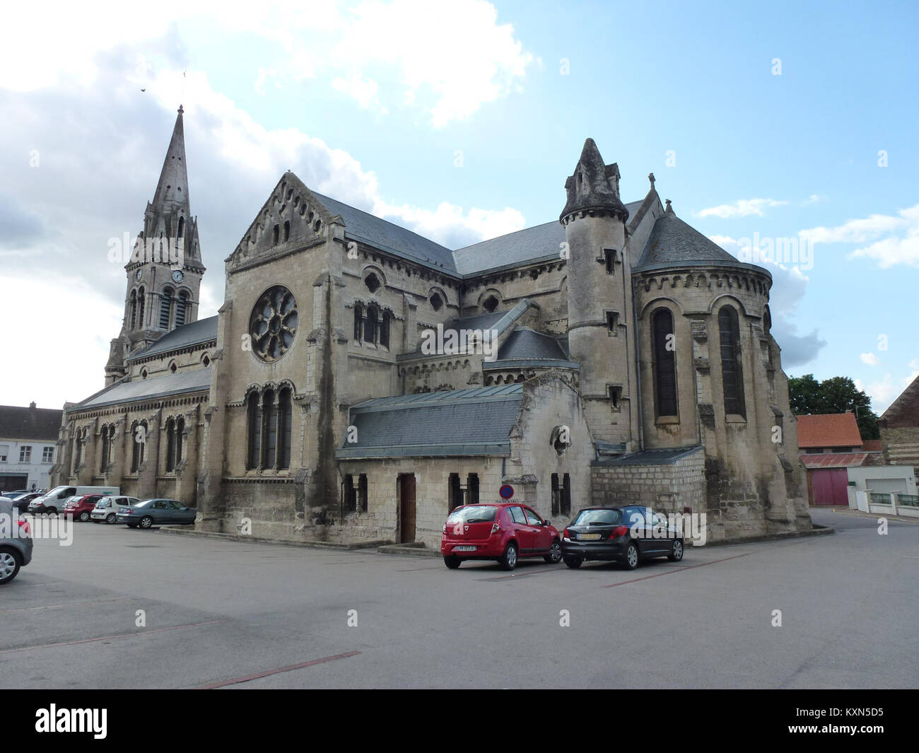 Blendecques (Pas-de-Calais, Fr) église Saint-Colombe (01) Banque D'Images