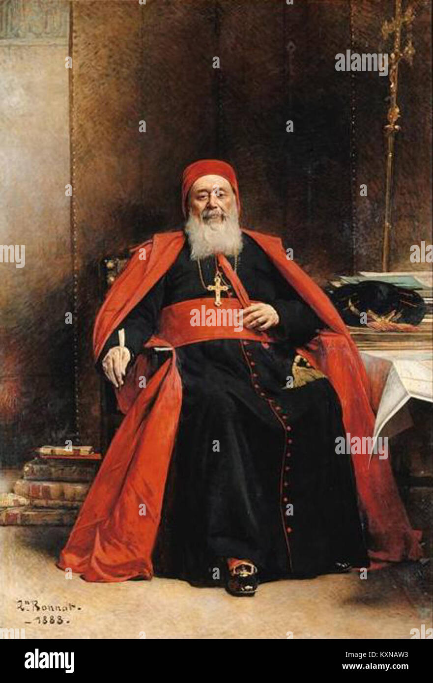 Bonnat - Le Cardinal Charles Lavigerie, archevêque d'Alger (1825-1892) Banque D'Images