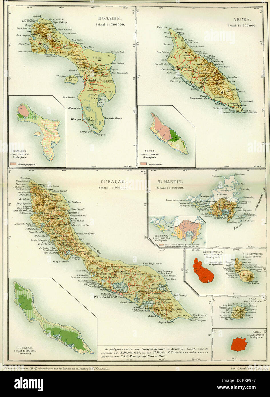 Encyclopedie van Nederlandsch-West-Indië Antilles partie 2-Benj004ency01mal cousue Banque D'Images