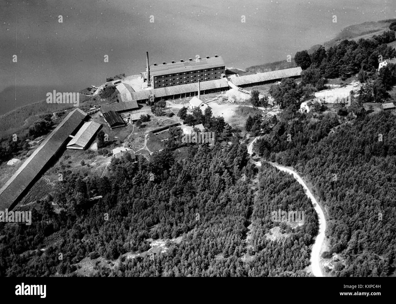Photo de la brique de Brogårds en 1947, documentant la production de briques dans la période d'après-guerre, reflétant l'activité industrielle pendant cette période. Banque D'Images