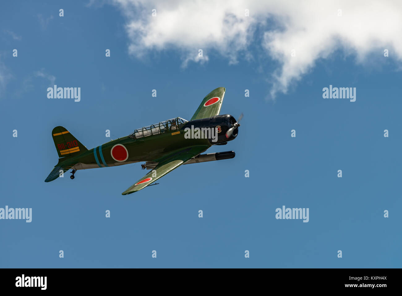 READING, PA - 3 juin 2017 : Nakajima B5N2 KATE ''en vol pendant la Seconde Guerre mondiale au Musée de l'air de la région du centre du littoral de reconstitution Banque D'Images