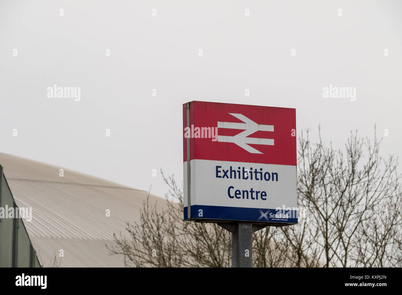 La gare de Parc des Expositions de Glasgow Banque D'Images