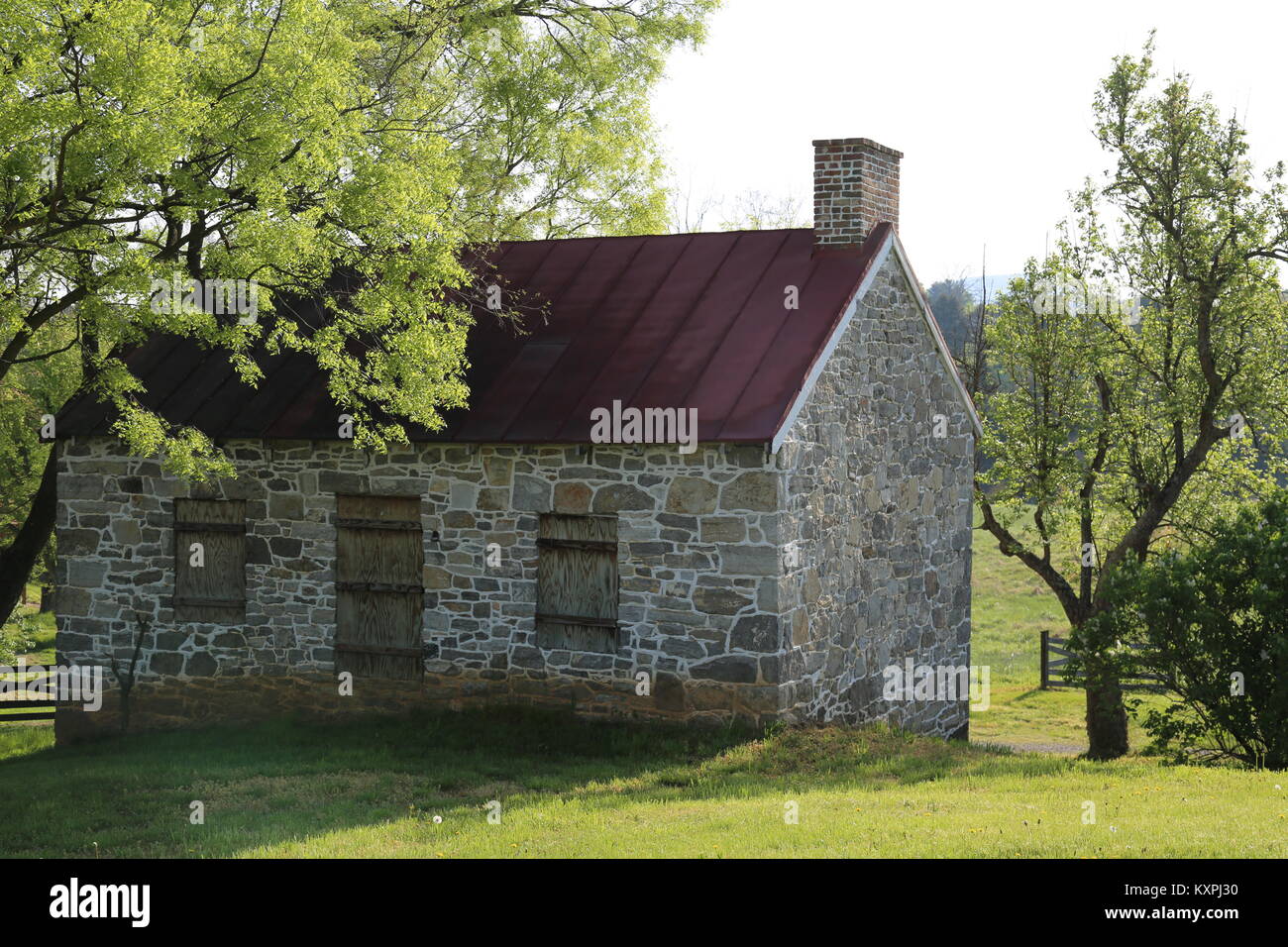 Bâtiment de ferme historique dans la vallée de Shenandoah en Virginie Banque D'Images
