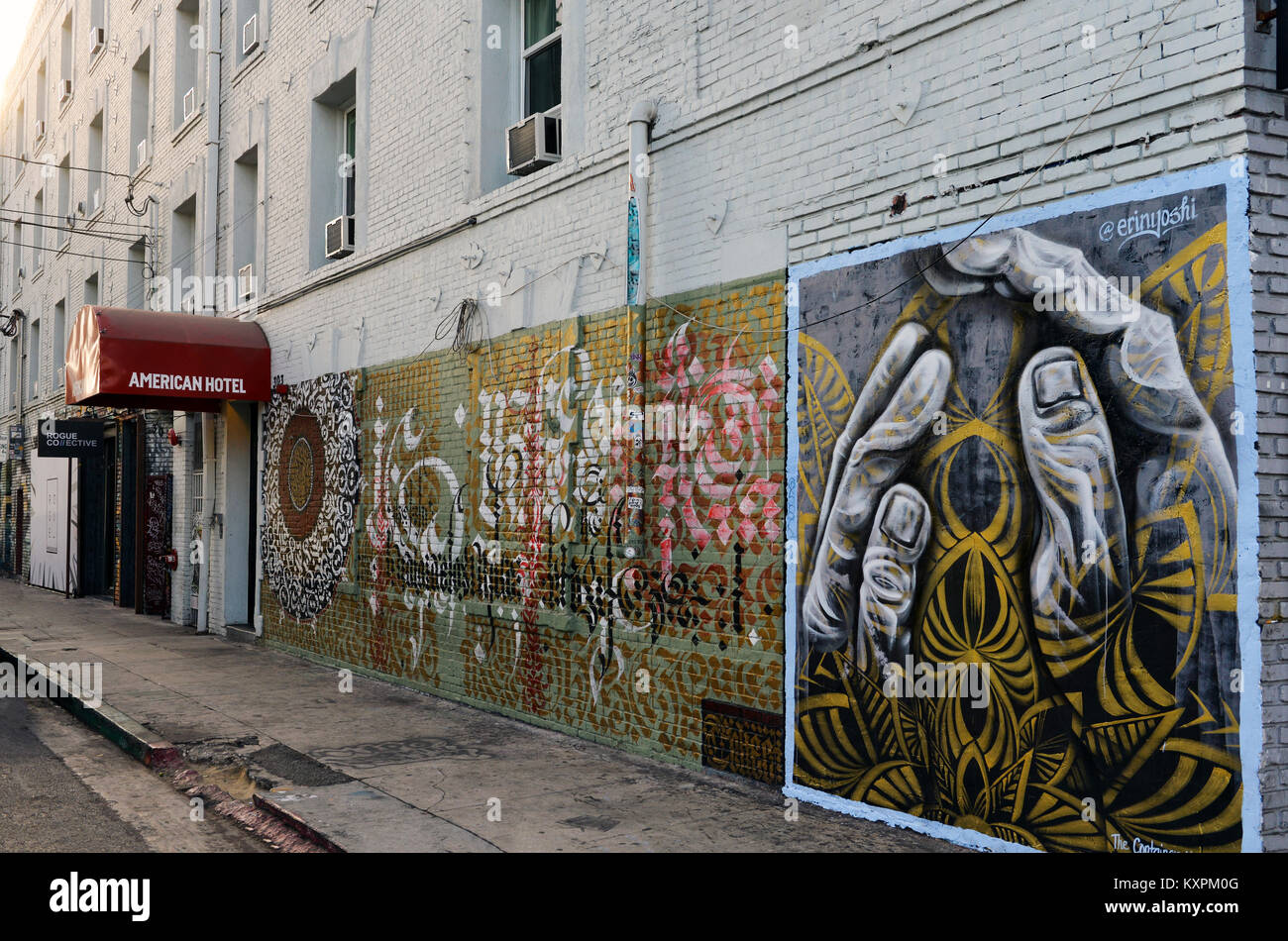 L'American Hotel dans le quartier des arts, du centre-ville de Los Angeles, Californie Banque D'Images