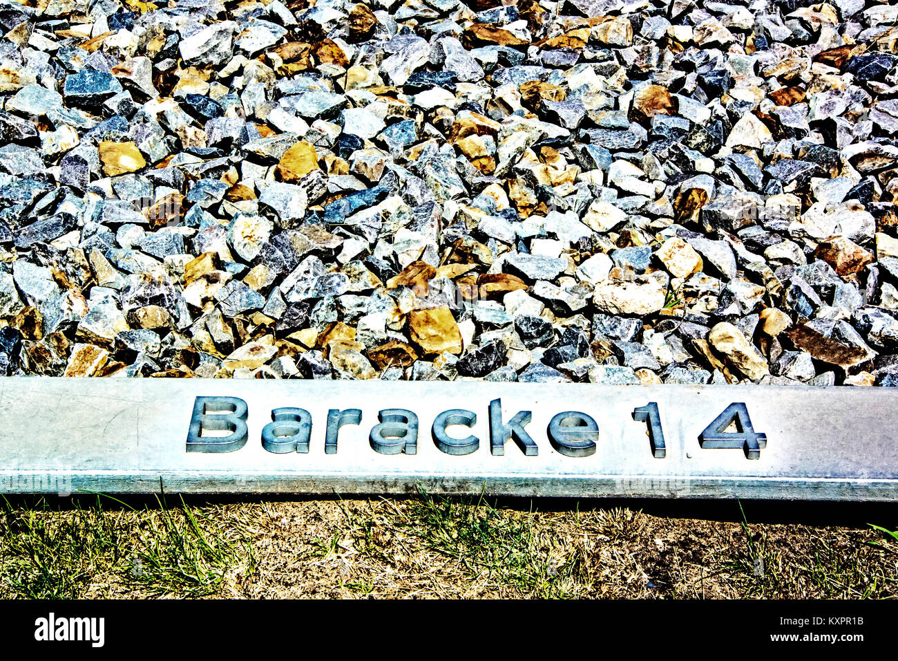 Camp de concentration, Sachsenhausen-Oranienburg Sachsenhausen-Oranienburg Konzentrationslager près de Berlin ; Banque D'Images