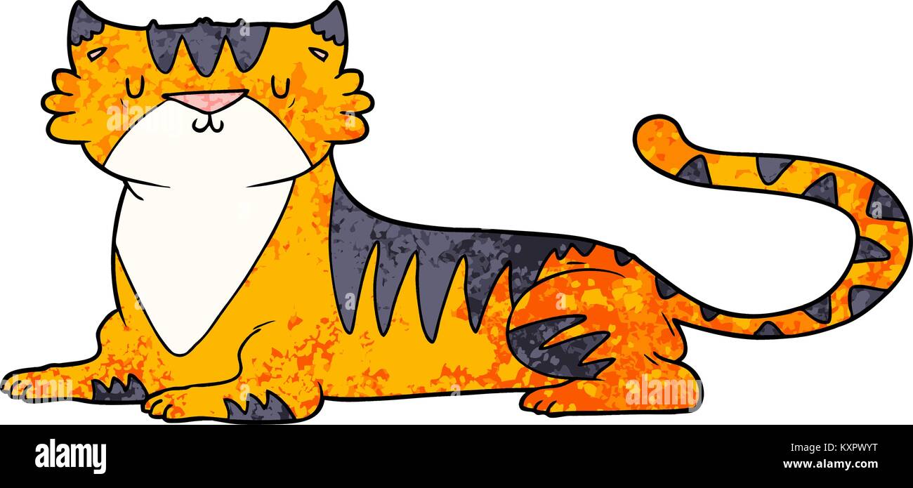 Tigre Dessin Anime Image Vectorielle Stock Alamy