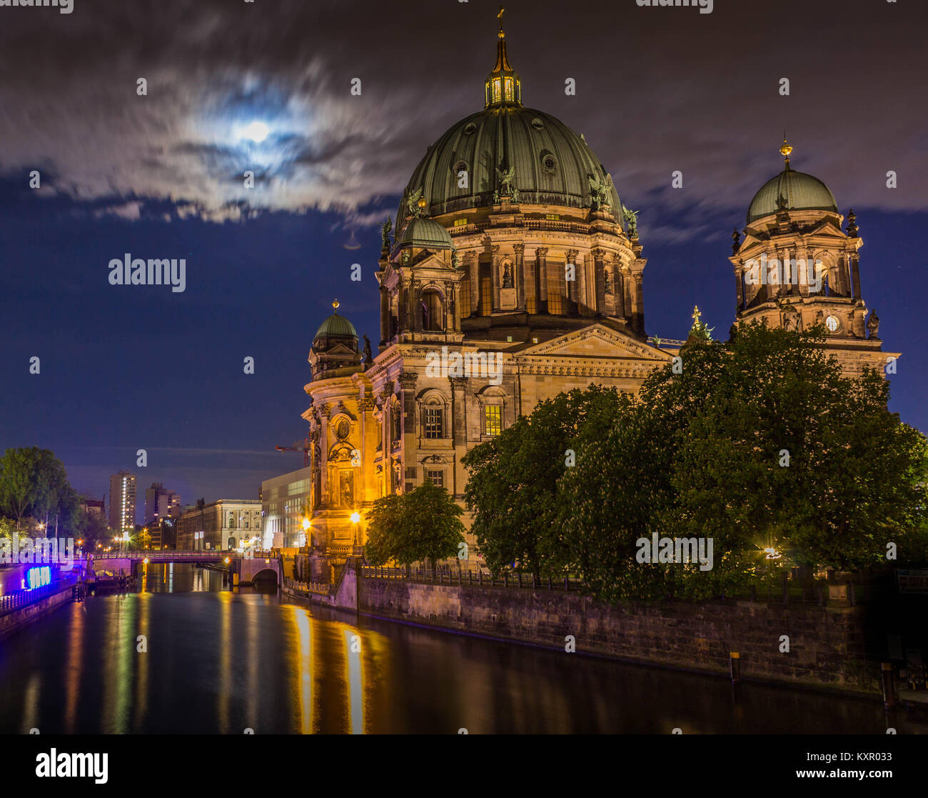 Cathédrale de Berlin, plus grande église de la ville situé dans l'île aux musées dans l'arrondissement de Mitte Banque D'Images