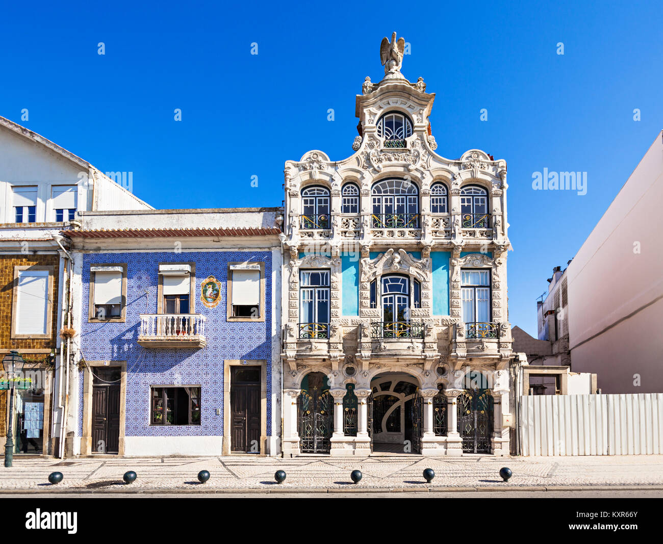 AVEIRO, PORTUGAL - 02 juillet : l'Art Nouveau (Casa de Cha Arte Nova) Musée le 02 juillet 2014, à Aveiro, Portugal Banque D'Images