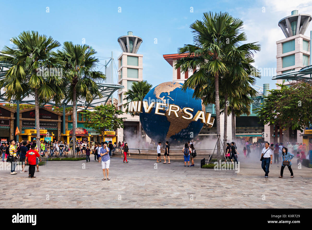 Singapour - le 17 octobre 2014 : Universal Studios Singapore est un parc à thème situé à l'intérieur de Resorts World Sentosa sur l'île de Sentosa, Singapour. Banque D'Images