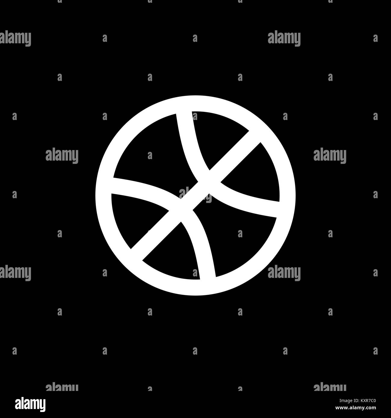 Symbole de basket ball Banque de photographies et d’images à haute