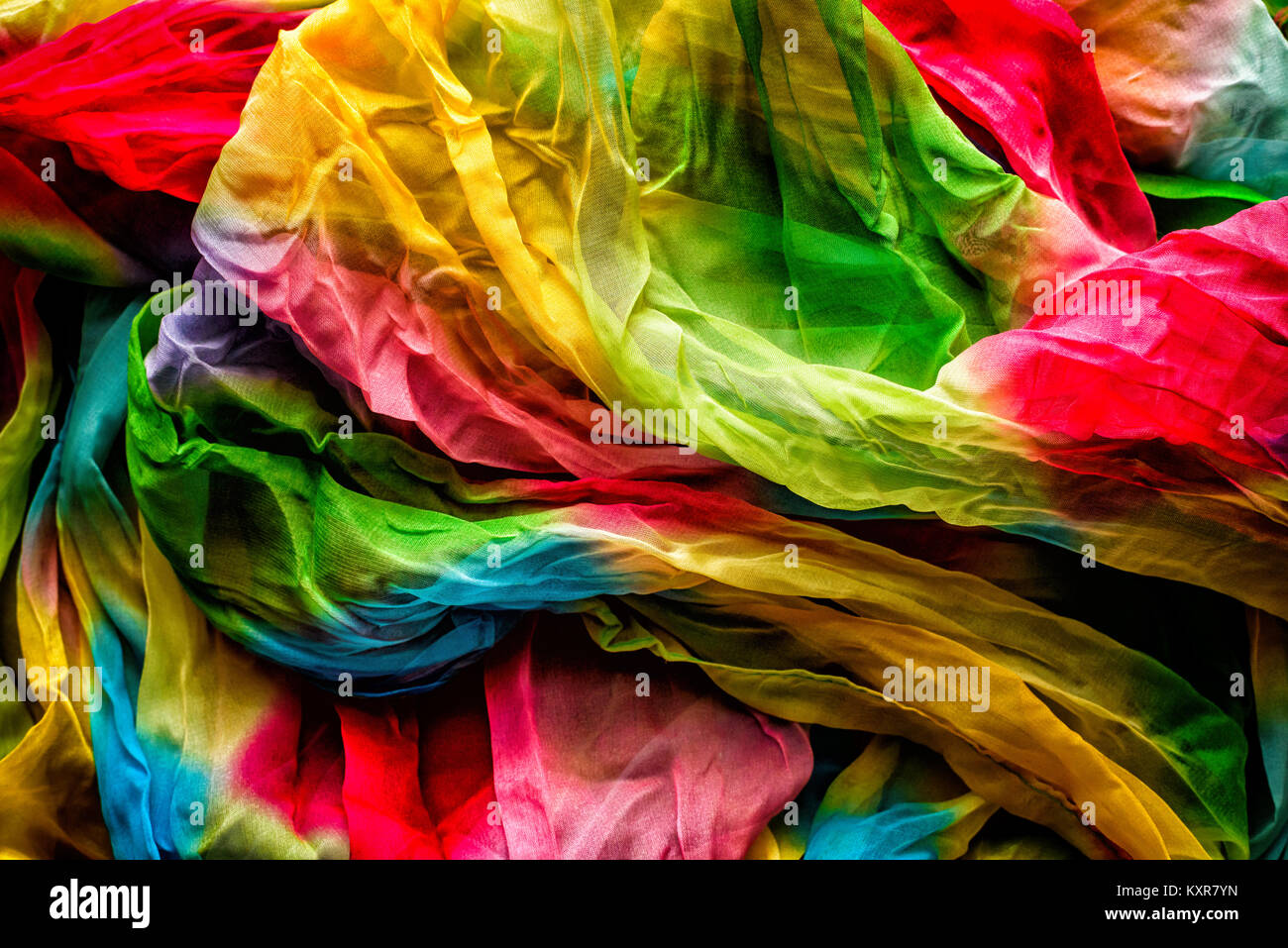 Foulard coloré Background Banque D'Images