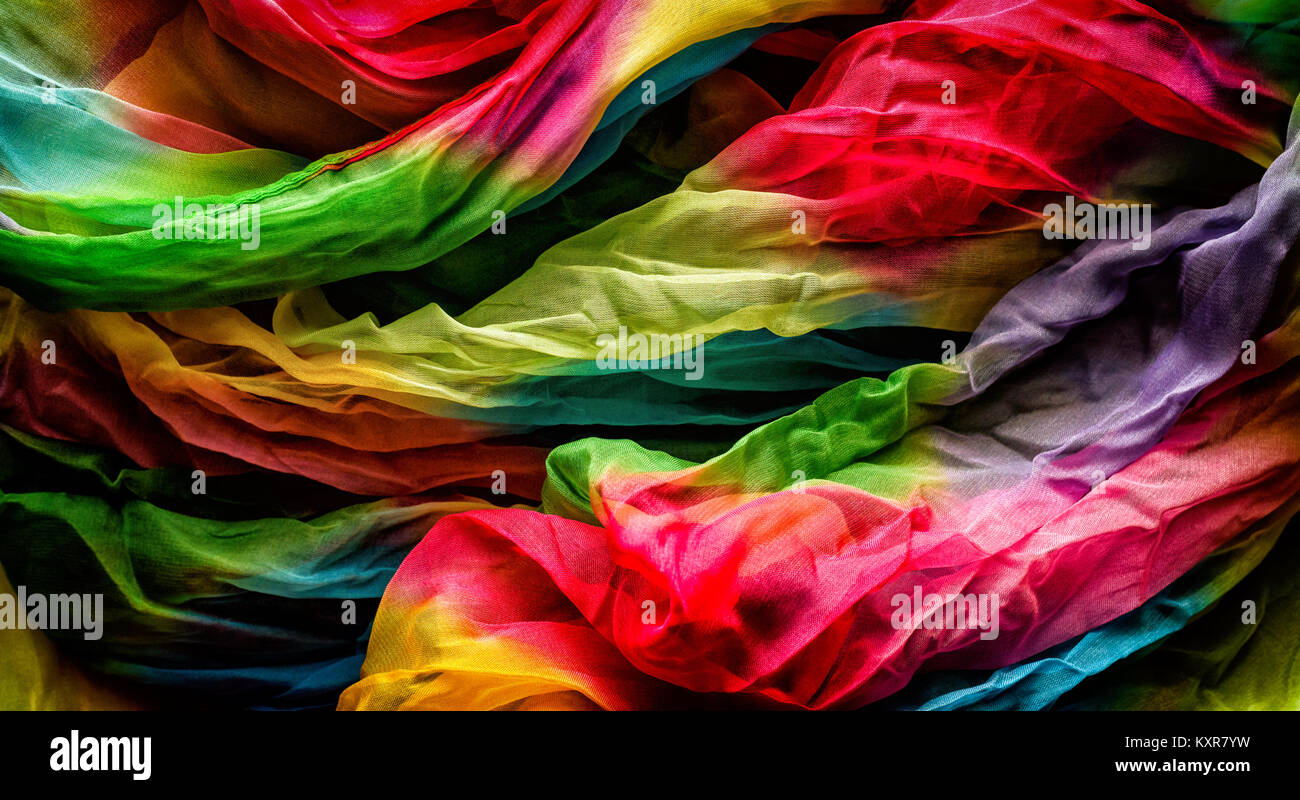 Foulard coloré Background Banque D'Images
