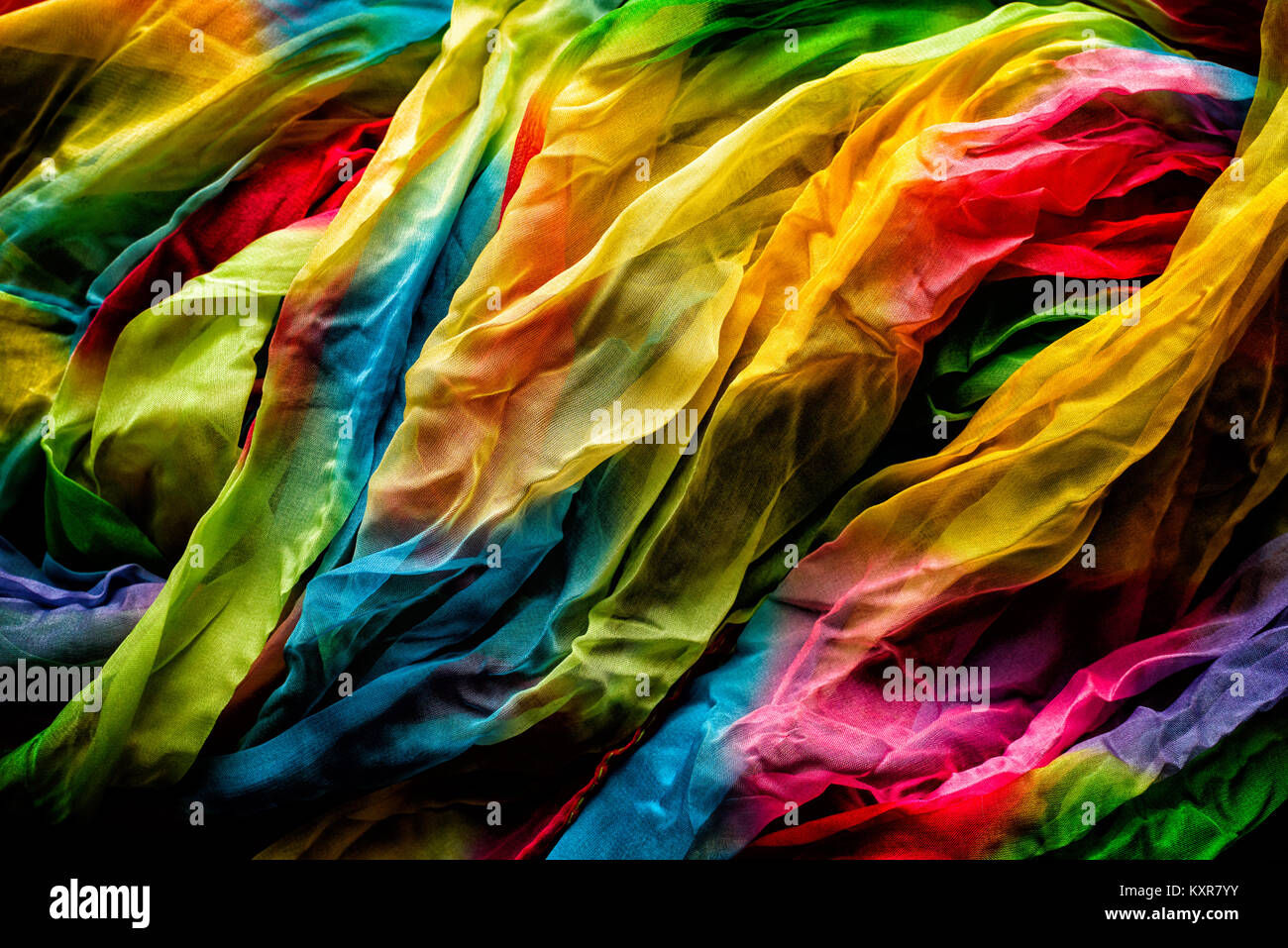Foulard coloré Background Banque D'Images