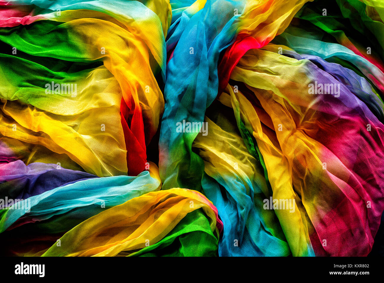 Foulard coloré Background Banque D'Images