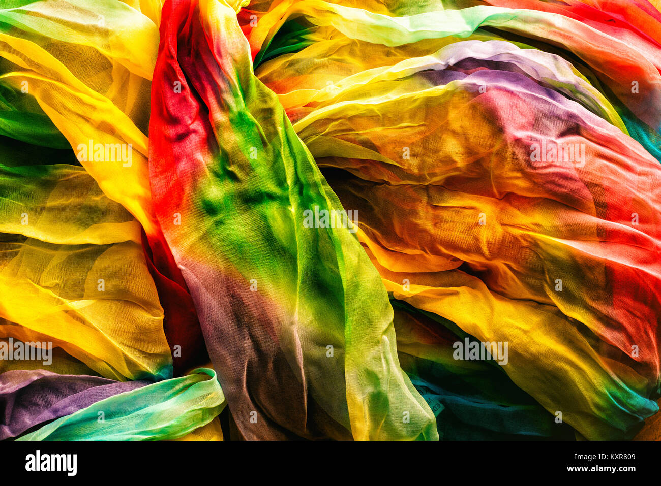 Foulard coloré Background Banque D'Images