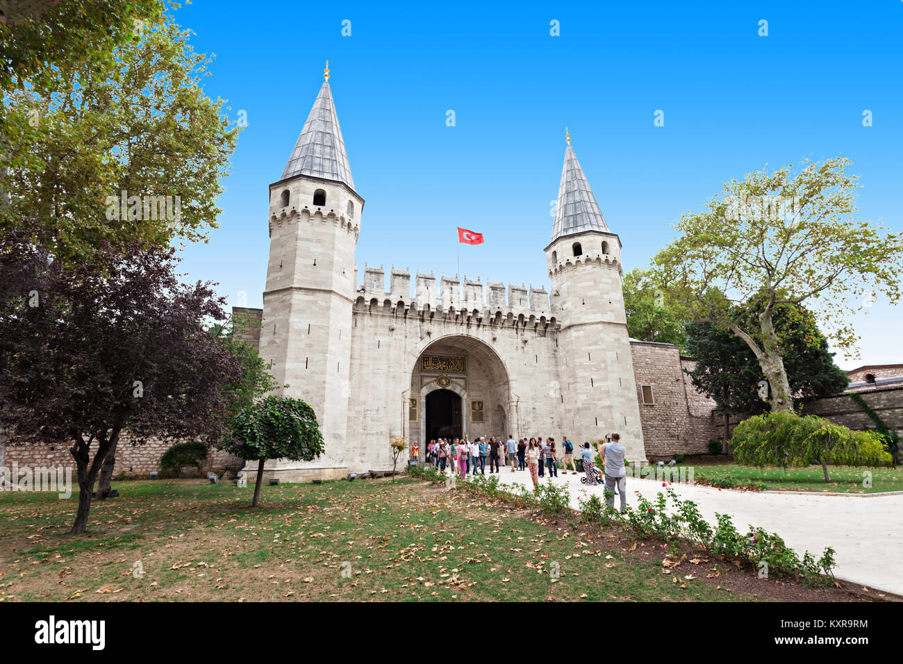 ISTANBUL, TURQUIE - 06 septembre 2014 : le palais de Topkapi, le 06 septembre 2014 à Istanbul, Turquie. Banque D'Images