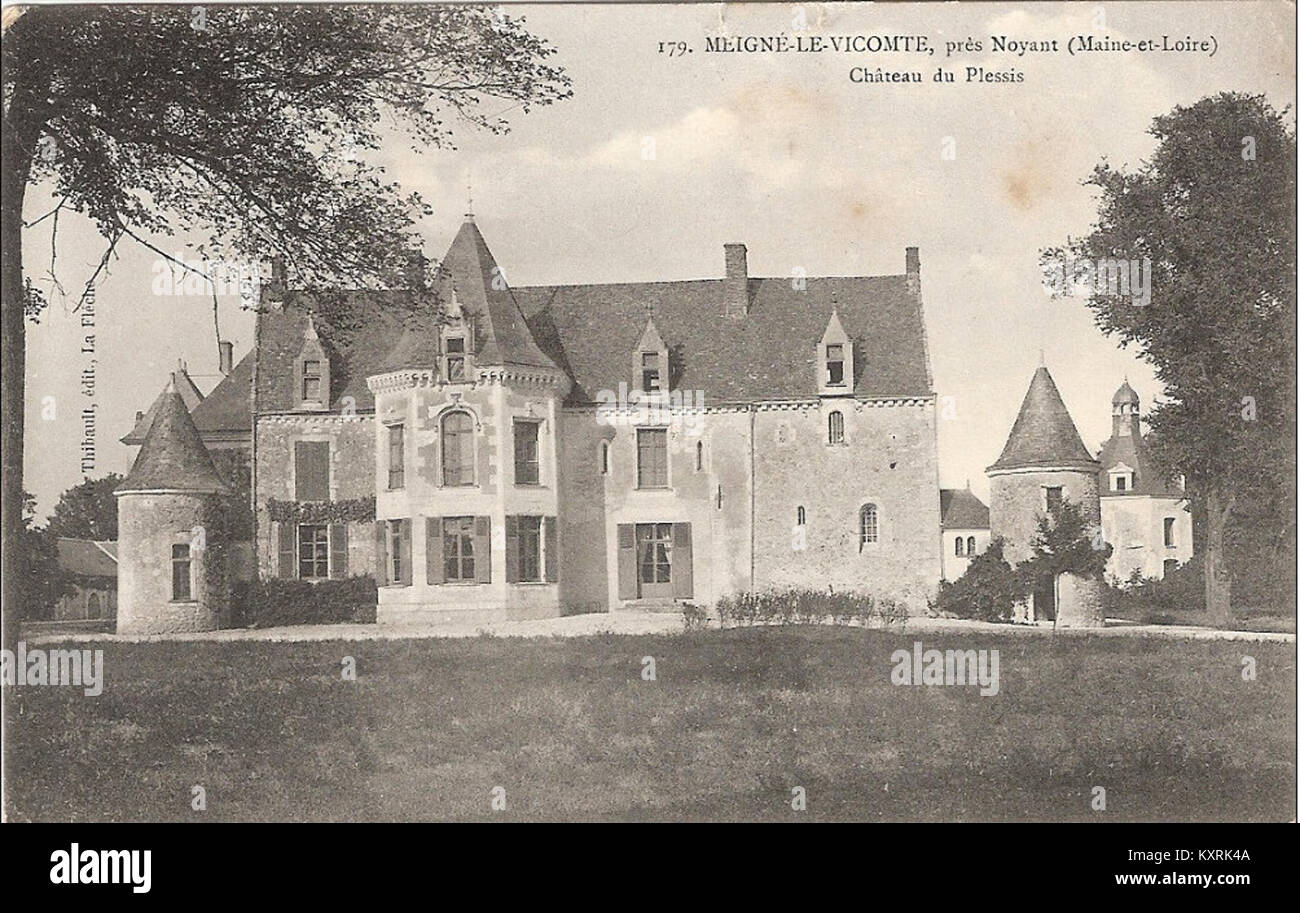 Château du Plessis-Lionnet Banque D'Images